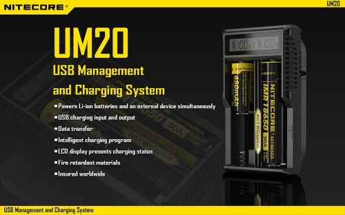 Зарядное устройство Nitecore Sysmax UM20