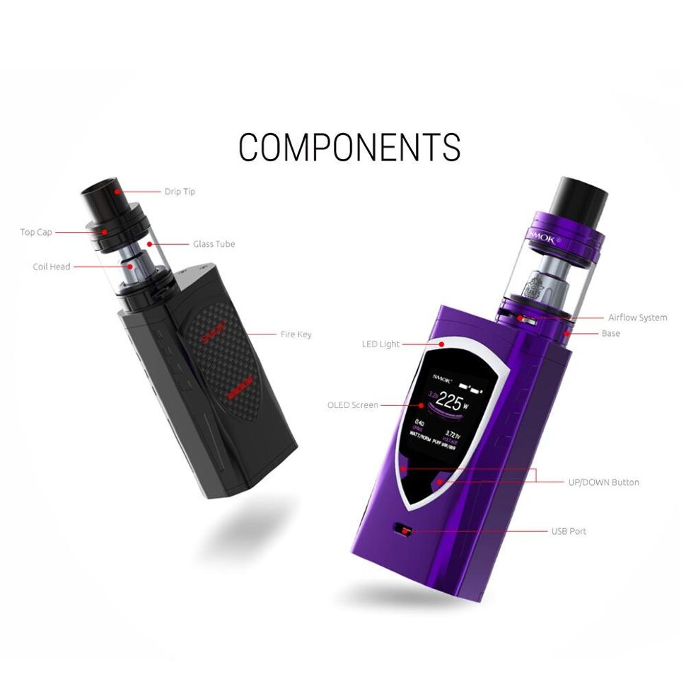 Набор SMOK Procolor 225W+TFV8 BIG BABY Kit