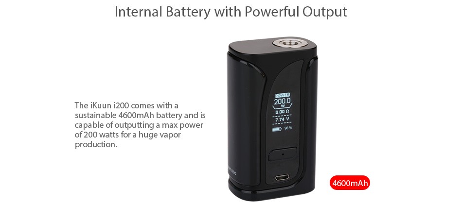 Набор Eleaf iKuun i200 Kit with  Battery 4600mAh